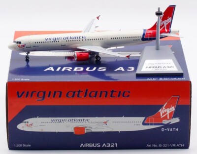 A321-211 Airbus Virgin Atlantic Airways G-VATH 1:200 DieCast WB Models OVP Stand
