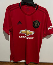 ADIDAS MUFC H JSY ED7386 Manchester Soccer Chevrolet Jersey US Men Size M NEW