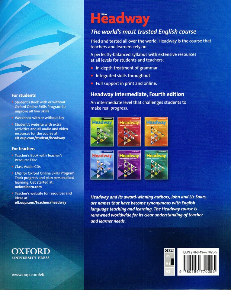 Oxford NEW HEADWAY Intermediate FOURTH EDITION Student's Book ...