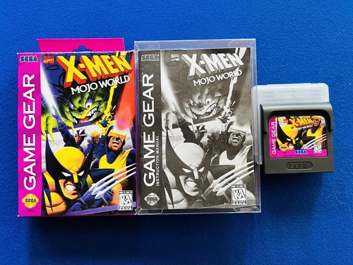 X-men Mojo World Sega Game Gear CIB Complete VALUE PACK Box VARIANT 1996