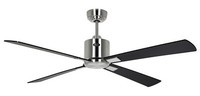 Smart Deckenventilator Fernbedienung Dc LüFter Neo 132Cm Matt Chrom Schwarz Teak