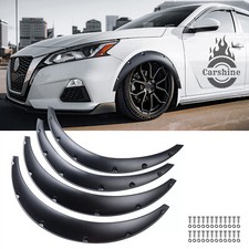 4pcs Fender Flares Extension Wide Body Kit Wheel Arches Black For Nissan Altima