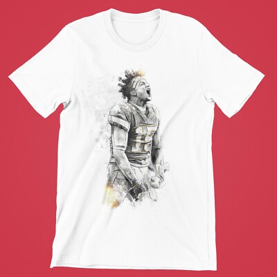 Kansas City Chiefs Patrick MaHomes White T Shirt S-2XL