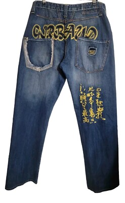 Vintage Marithe Francois Girbaud Jean Mens 33 Blue Y2K Embroidered