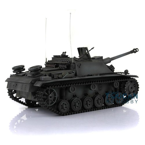 Henglong 7.0 1/16 Scale Gray Plastic Stug III RTR RC Tank PV 3868 Steel Gearbox - Picture 2 of 8