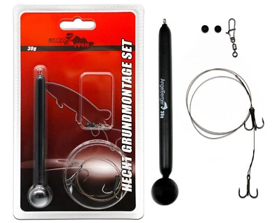 Angel Berger Hecht Grundmontage Set Köderfischmontage Ready2Fish Angelset Pike