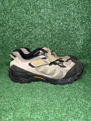 Merrell Mesa Vent Kids Size 6 Hiking Beige Trail Slip On Shoes Hook Loop Sneaker