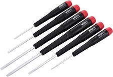 Wiha 26090 6 Piece Precision Slotted Screwdriver Set - Metric
