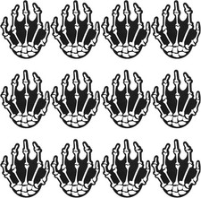 6 Pairs Nipple Pasties Skeleton Hands Adhesive Pasties for Halloween Party