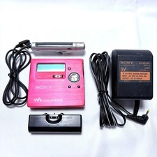 Sony MZ-R909 Portable MD Audio Player Walkman Red Minidisc Recorder Tested