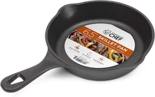 6.5 Inch Cast Iron Skillet, Black
