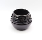 Santa Clara Pot Bowl Mida Tafoya Avanyu Carved Sculpted Bas Relief Oval 5.25" W — photo 5