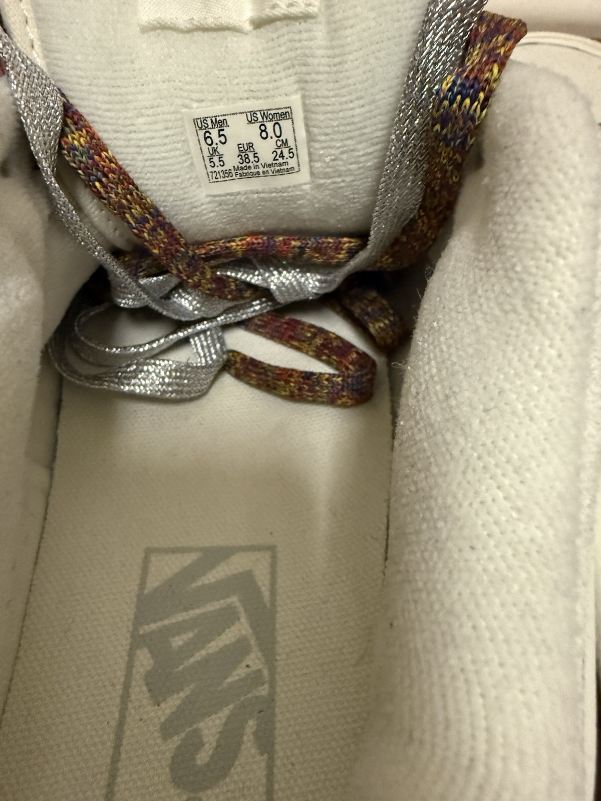 Vans Knu Stack Platform Shoes  Suede Marshmallow … - image 5