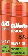 Gillette Fusion 5 Shave Gel 2x200Ml Men’s Shaving Smooth Comfort Moisturizing 26.73 per litre