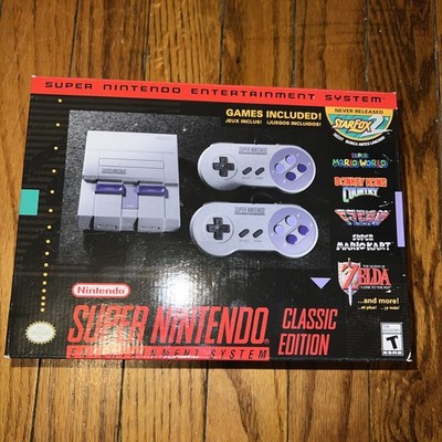 Authentic SNES Super Nintendo Classic Mini Super Entertainment System 21 Games 