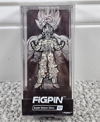 Figpin Super Saiyan Goku #57 Bait Black & White 2017 NYCC LE 500 Claimed