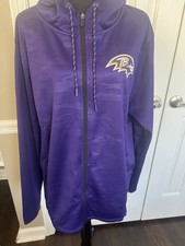 Baltimore Ravens Zip Up Fanatics Purple Hoodie