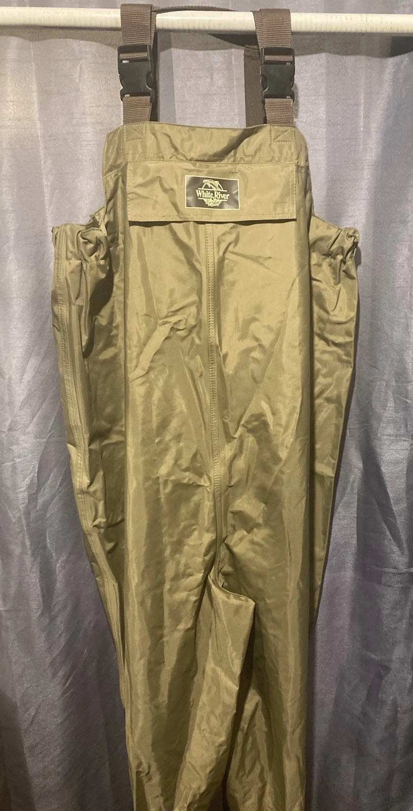 White River Fly Shop Men’s Chest Waders Rubber Boot Size 13 Regular