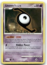 Unown [Z] 72/132 Secret Wonders