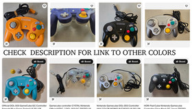 Nintendo Official GameCube Controller black NGC DOL-003 US SELLER