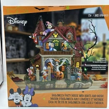 Disney Halloween Haunted Party House with Lights & Music NIB Costco Exclusive