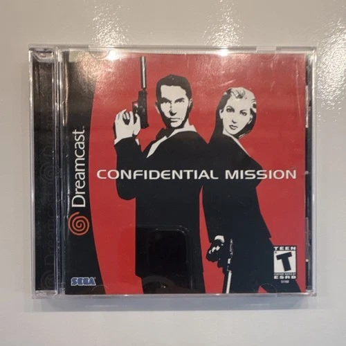 SEGA Confidential Mission Sega Dreamcast Shooter Manual VGA Jump Pack Compatible