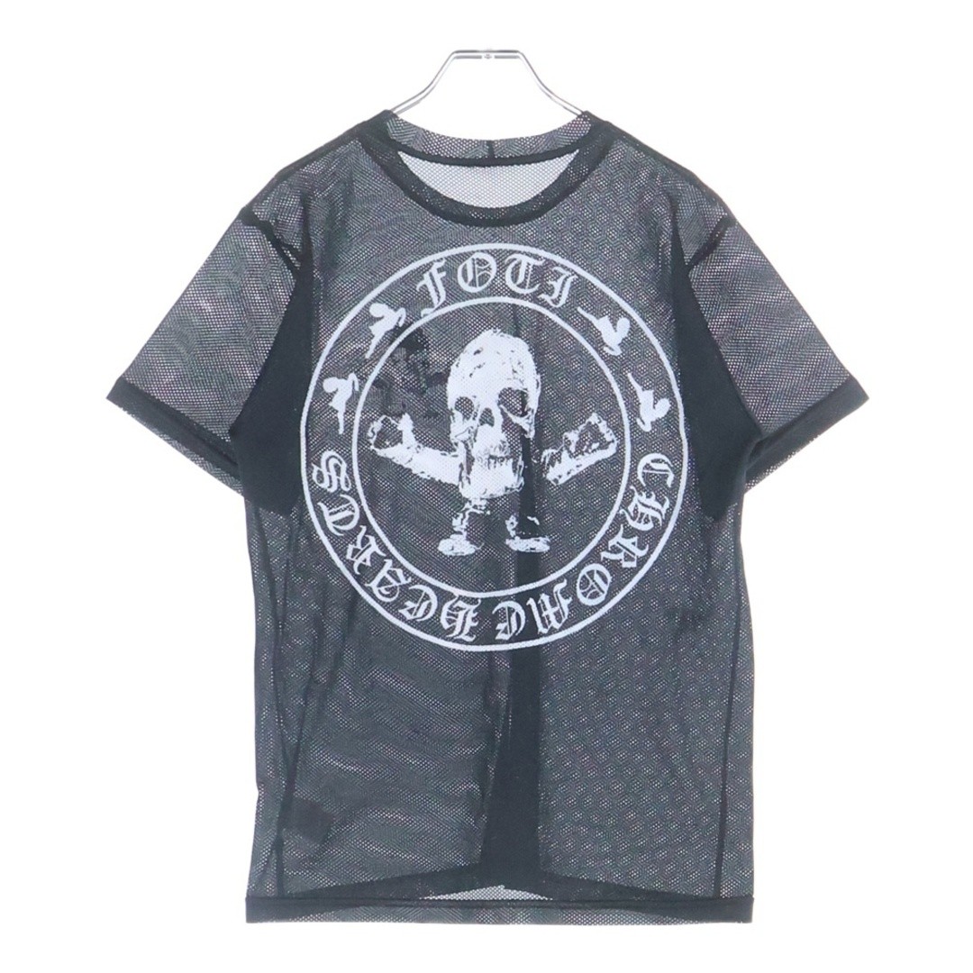 CHROME HEARTS FOTI MESH Tee Fotty Crew Neck Short Sleeve T-shirt Black Used cf98 thumbnail 2