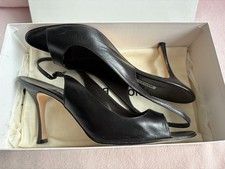 Monolo Blahnik black kid leather pumps size 4...