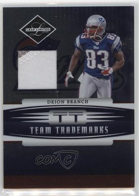2006 Leaf Limited Team Trademarks Materials 5/100 Deion Branch #TT-24 s7f