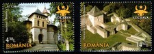 Romania 2013, Mi#6709-10, Sc#5448-49, Suceava 625 years, church, fortress, MNH!