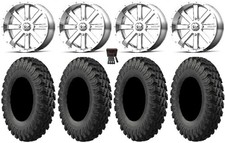 MSA Ch Flash 18" UTV Wheels 37" MotoRally Tires Can-Am Commander Maverick