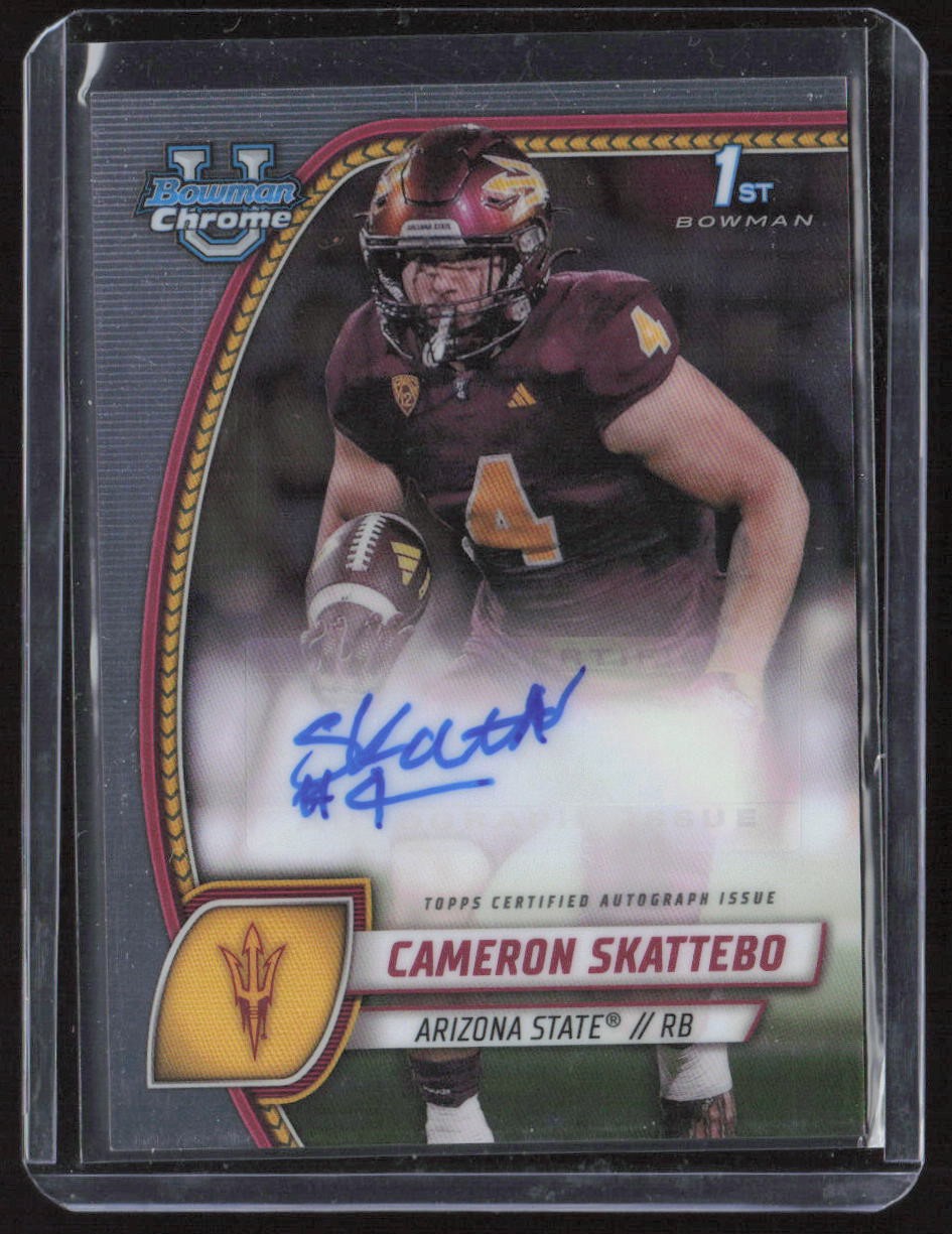 2024 Bowman University Chrome #PA-CSK Cameron Skattebo Prospect Autographs