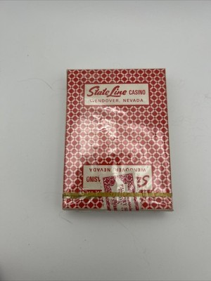 Vintage Stateline Hotel & Casino Red Playing PGC Poker Cards Hoyle - New