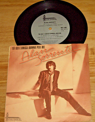 ALAN SORRENTI *OZ 7'' 45 ' TU SEI L'UNICA DINNA PER ME ' 1979 VGC