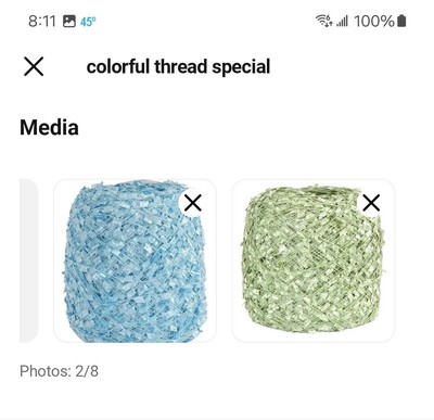 2 Pack Colorful Thread Special