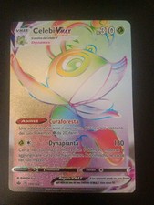 Carta Pokemon Celebi VMax Rara Segreta It 199/198 Regno Glaciale