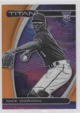 2021 Panini Chronicles Titan Neon Orange Prizm 7/17 Nick Gordon #17 1m8
