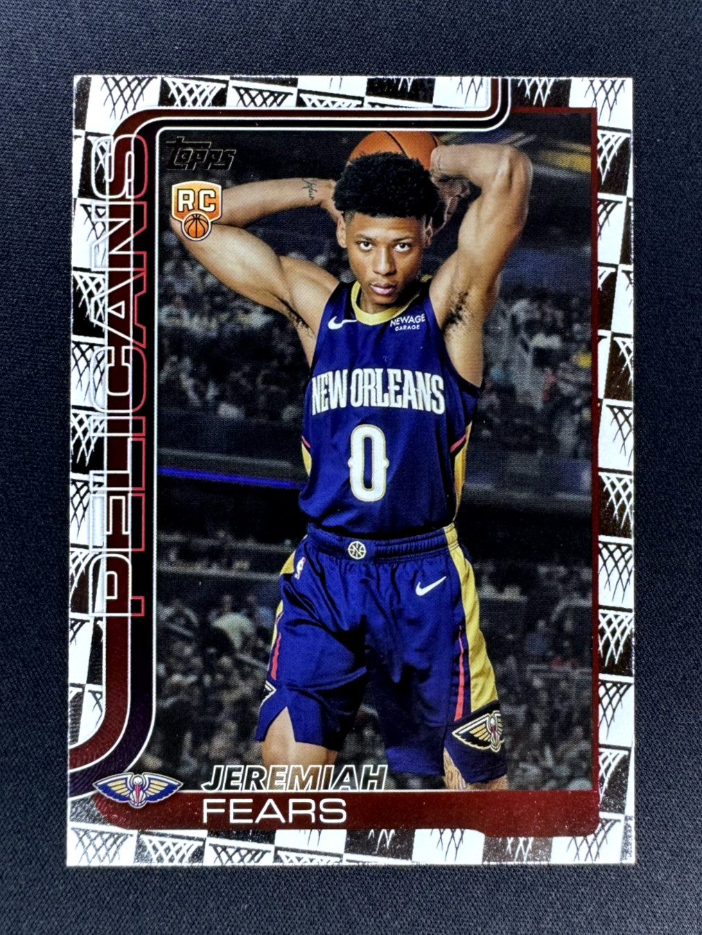 Jeremiah Fears 2025 Topps RC Basketball Hoop Border SP #207 🔥NM+/CENTERED🔥