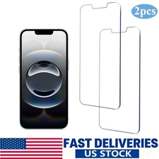 2 Pack Tempered Glass Screen Protector For iPhone 13/13pro/14/16e