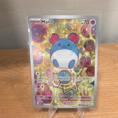 Pokémon Marill 232/217 ASC Full Art Holo Basic Aqua 70 HP Hide & Flop 20 English