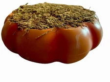 Spookytown Halloween village Pumpkin platform With Moss Lemax Dept 56