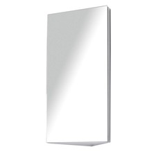 homcom Stainless Steel Wall mounted Bathroom Corner Mirror Storage Cabinet