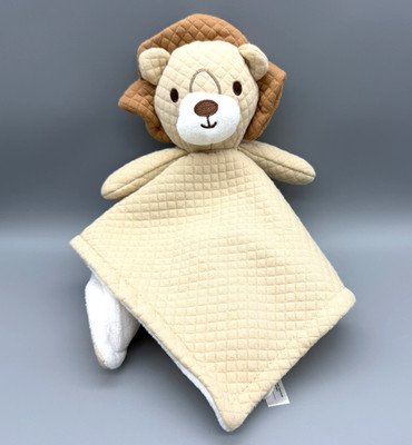 Dream Gro Lion Lovey Plush Stuffed Animal Toy Baby Security Blanket Tan 12'' 