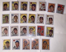 1954 Topps Original Vintage Baseball Cards Lot of Twenty Four (24) Commons LG