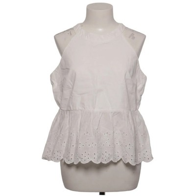 DeFacto Woman, Peplum Top, Größe: XL, Weiß, Einfarbig, Damen #VfA