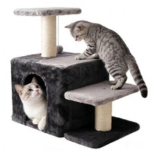 3-in-1 Pet Stairs for Cats, Indoor Steps  Bed for Old Cat,Ladders for High B...