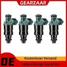 4x Einspritzventil Einspritzdüse Injektor Passend für VW Bora 1J2 Schwarz 2 Pin