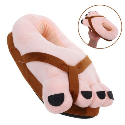  Novelty Big Toe Caveman Slippers Cartoon Shoes Funny for Cosplay