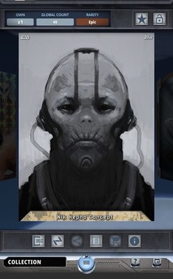 Star Wars Card Trader 2018 Rogue One - Concept Portraits Nik Hepho 40cc Epic