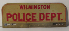 Wilmington Delaware Police Dept License Plate Topper Metal
